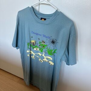 Designer World Blue Graphic T-Shirt